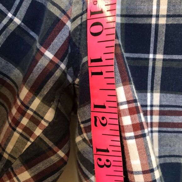 Eddie Bauer Men's Blue Plaid Bermuda Shorts Preppy Casual Designer Size 36 - Picture 5 of 6